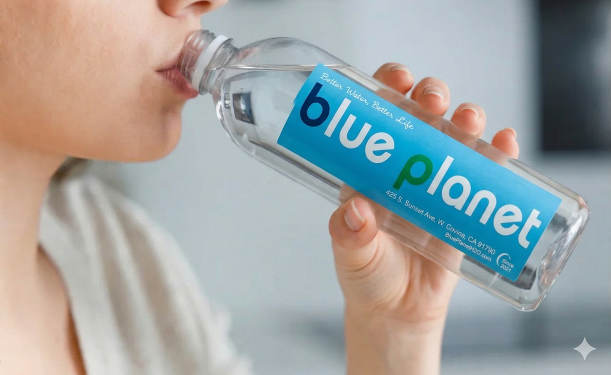 Alkaline and purified drinking water